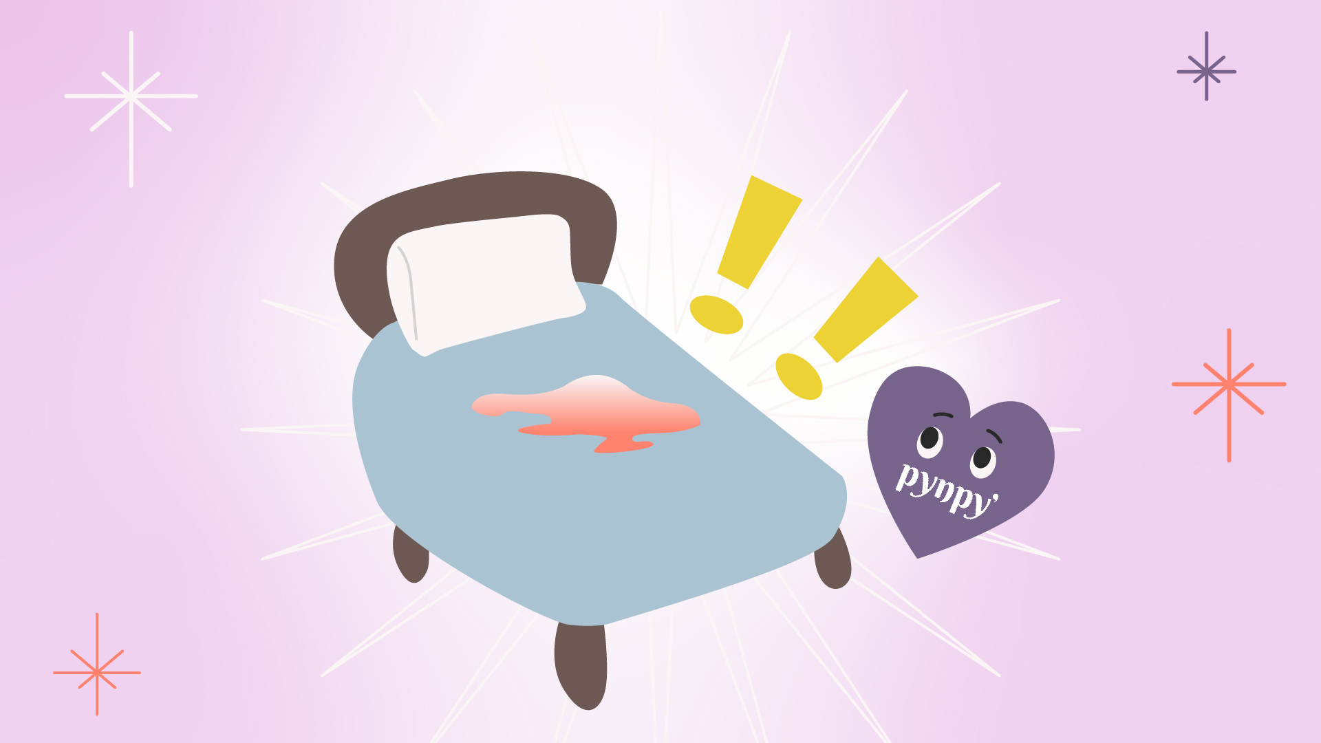 period drop in bed
