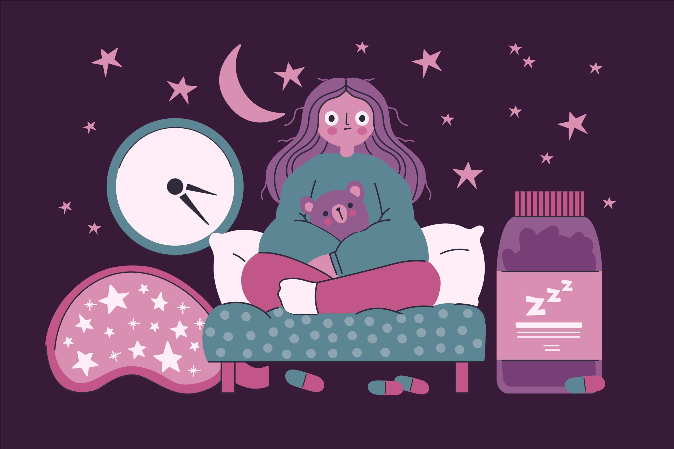 Woman having an Insomnia