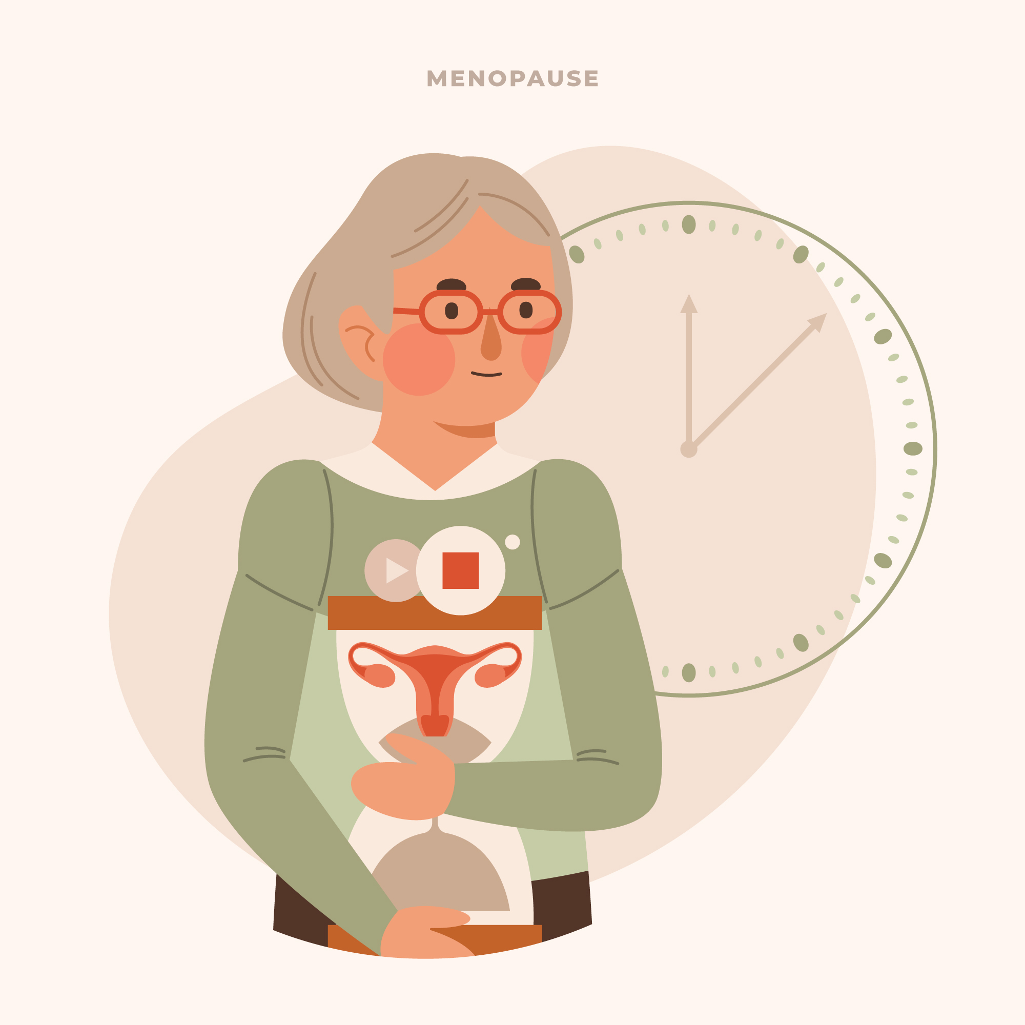 Woman who is in her menopause period of life