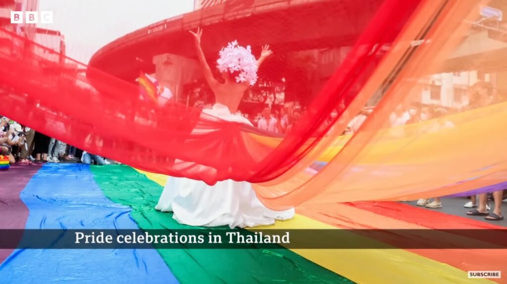 pride celebration in thailand - bbc