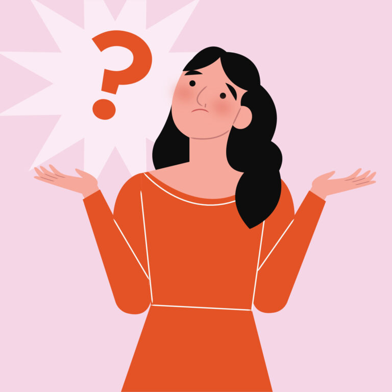 woman considering her choices