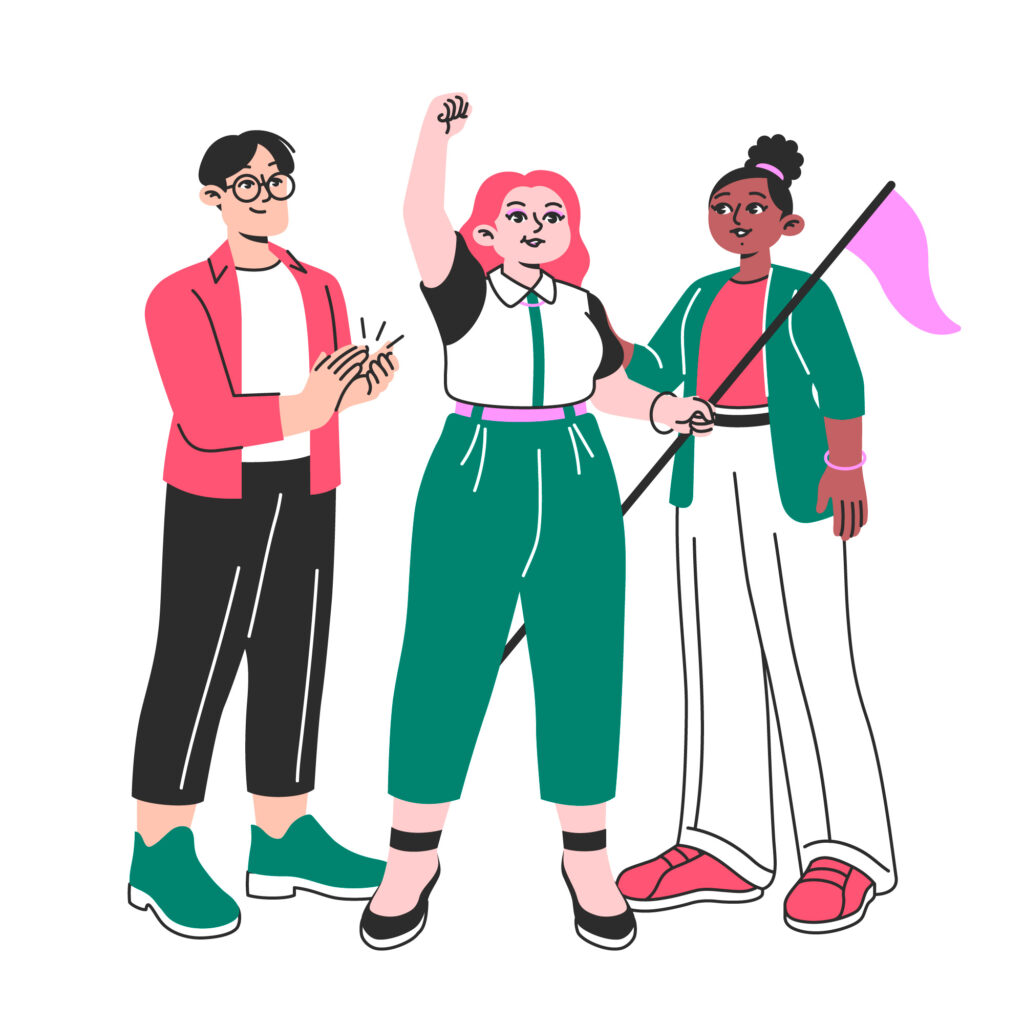 Teens being confident