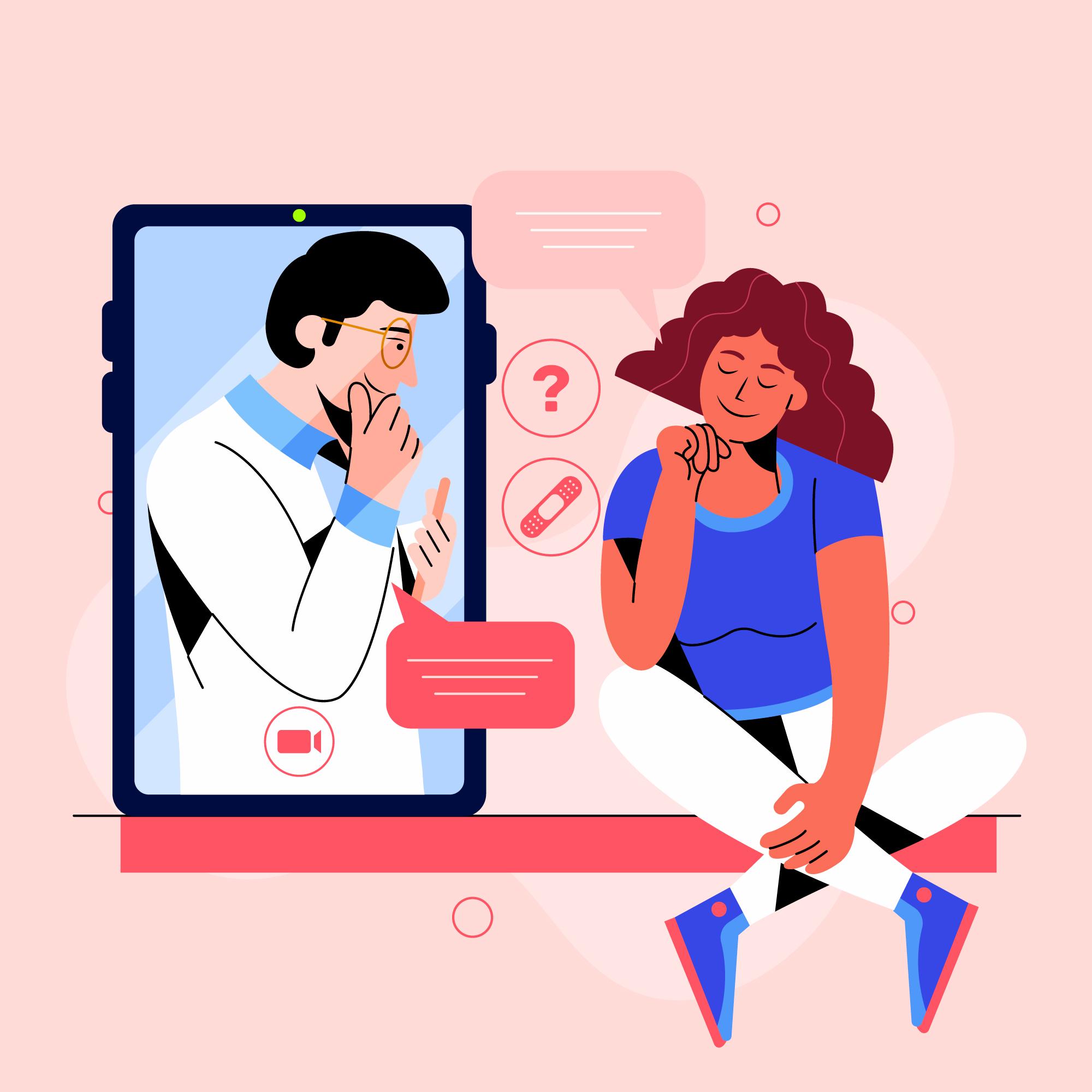 talking to doctor