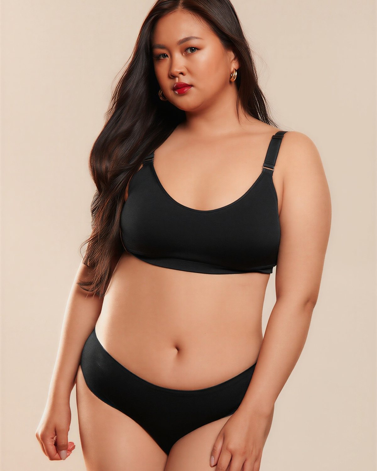 Pynpy' Daily - Black period underwear, fabric detail