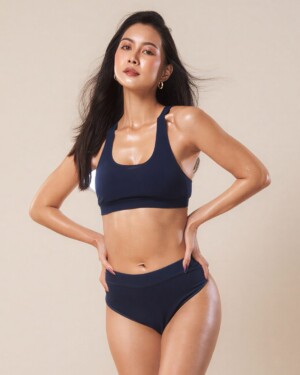 Pynpy' Daymove - Navy period underwear, back view