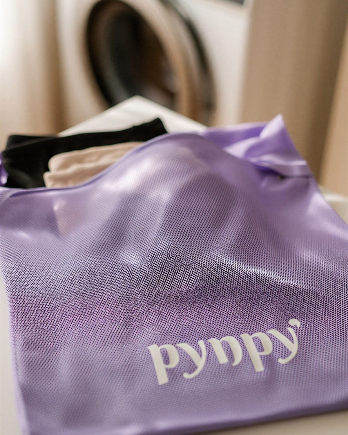 Pynpy' Laundry bag, size label detail