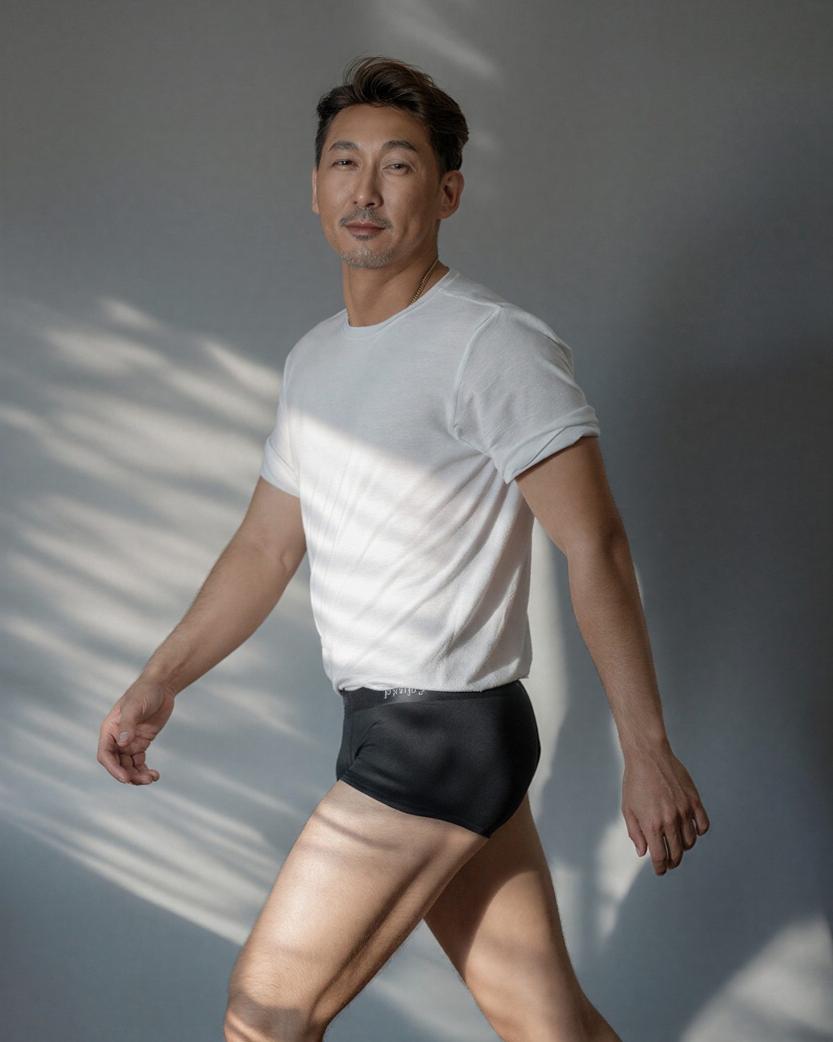 Pynpy' Signature for Men - Black men's incontinence underwear, absorbent layer detail