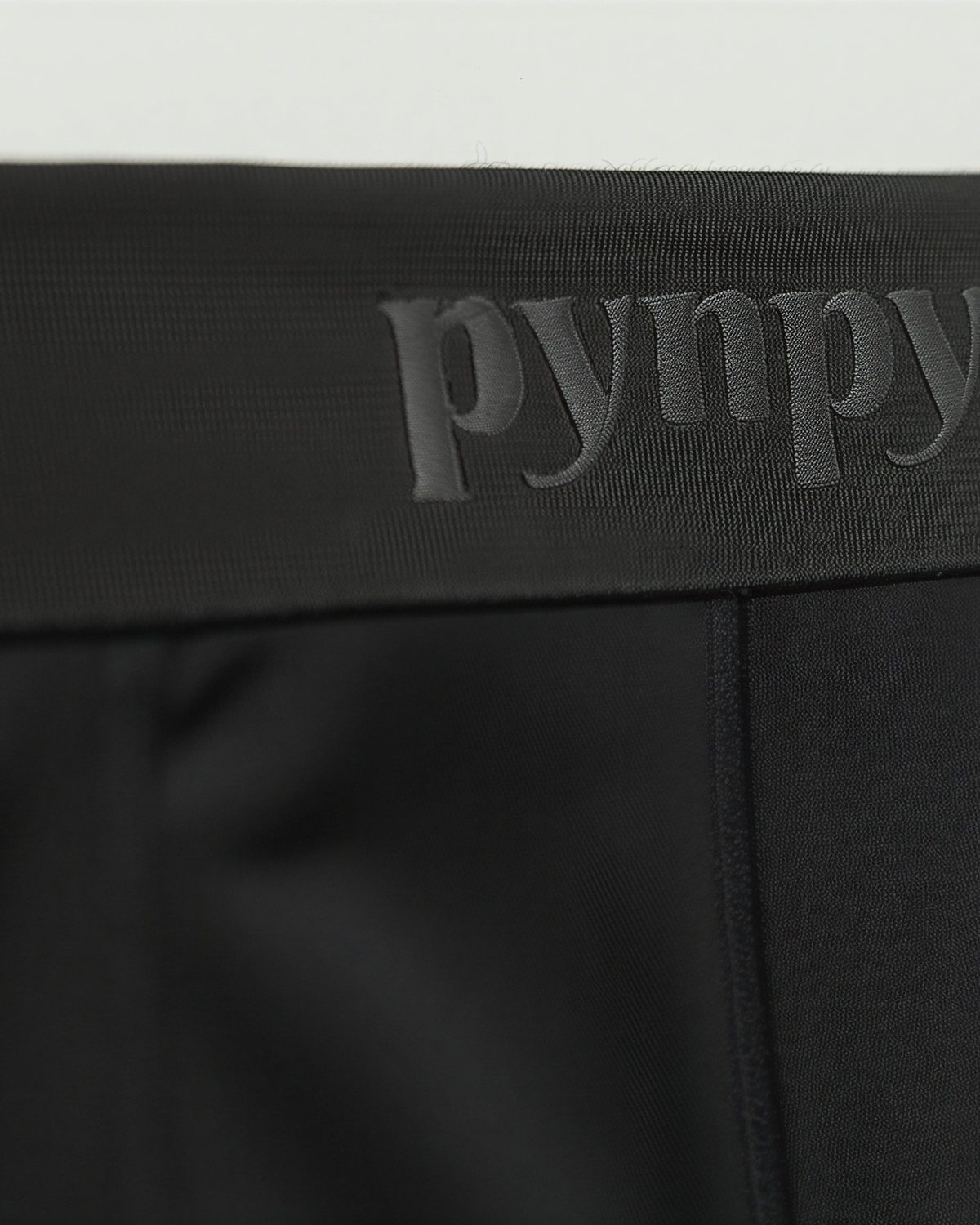 Pynpy' Signature for Men - Black men's incontinence underwear, size label detail