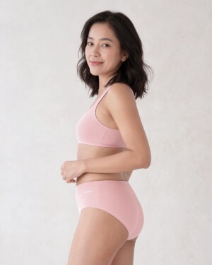 Pynpy' Smooth - Blush incontinence underwear, back view
