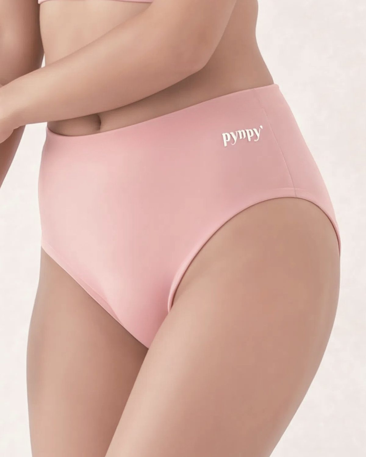 Pynpy' Smooth - Blush incontinence underwear, side view