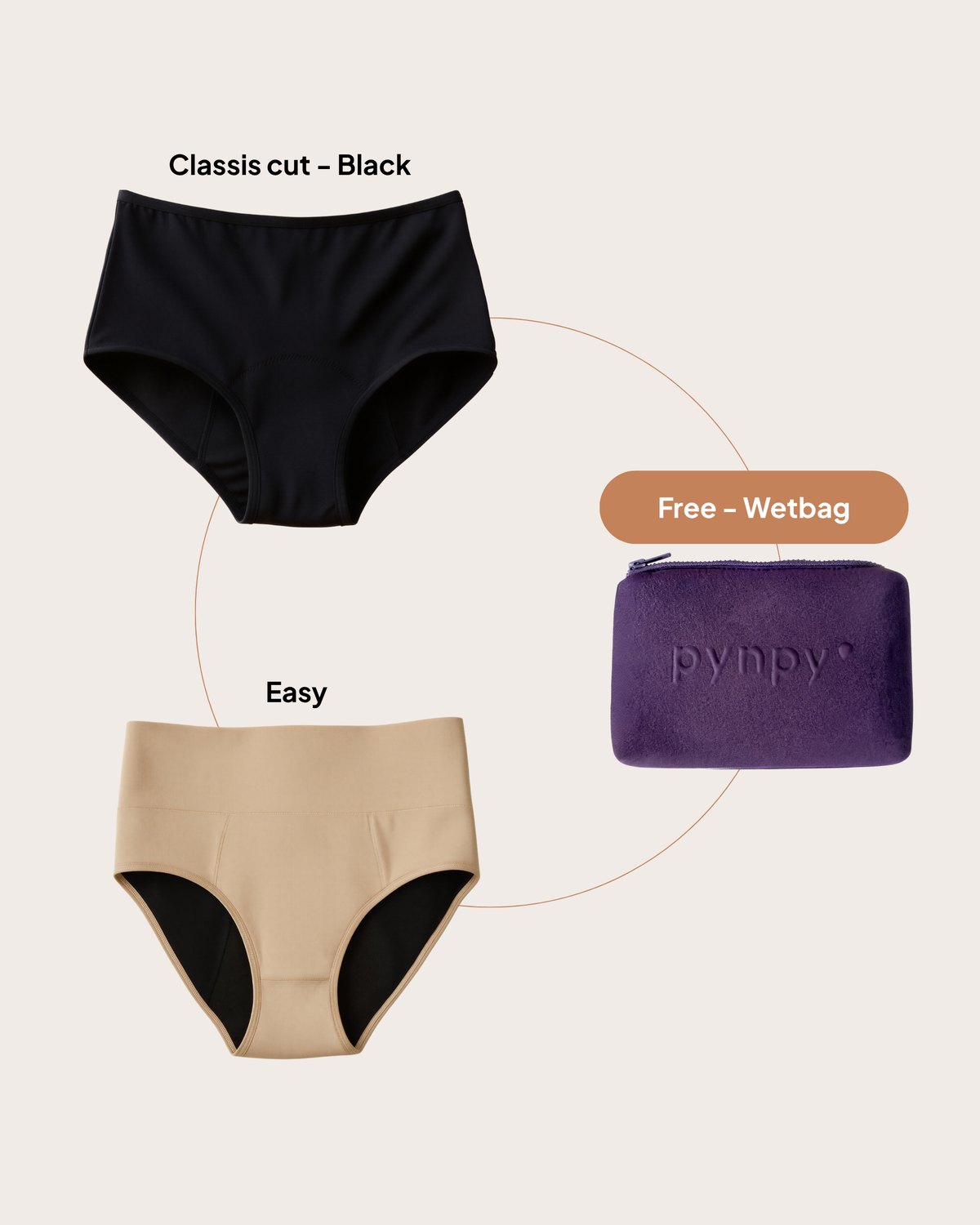 Pynpy Period Pee Set — bundle overview