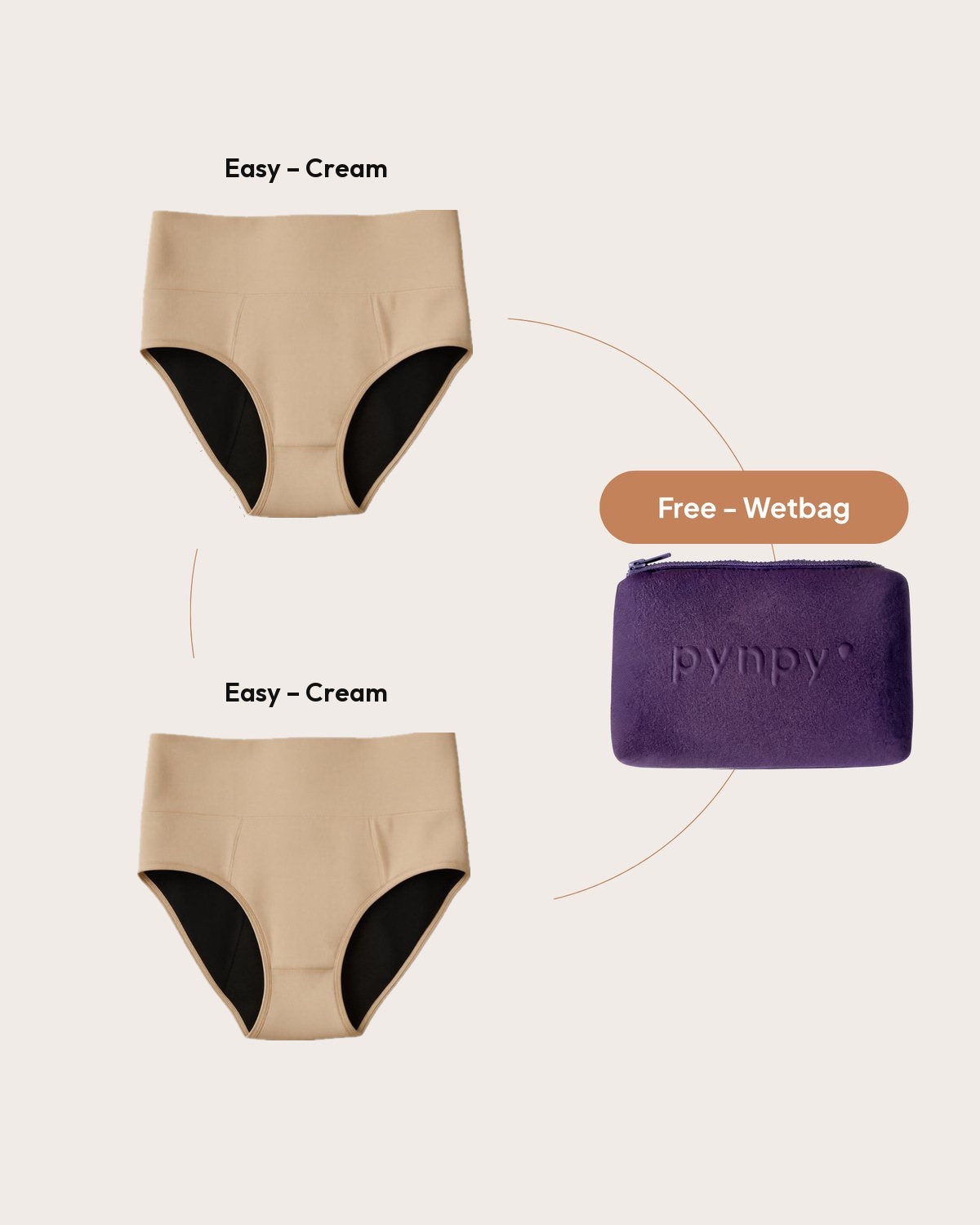 เซ็ต Easy Duo สีครีม